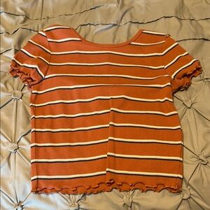 American Eagle Outfitters Ribbed Crop T-Shirt